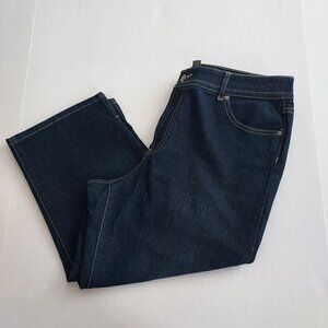 Additions by Chico's Cropped Straight Leg Jeans Size 14